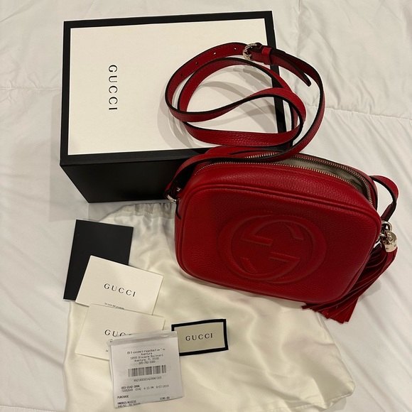 Gucci Bags Gucci Bags Red Gucci Crossbody Camera Bag Color Red Size